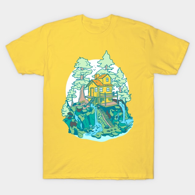 Treehouse Hideaway T-Shirt by Peggy Dean